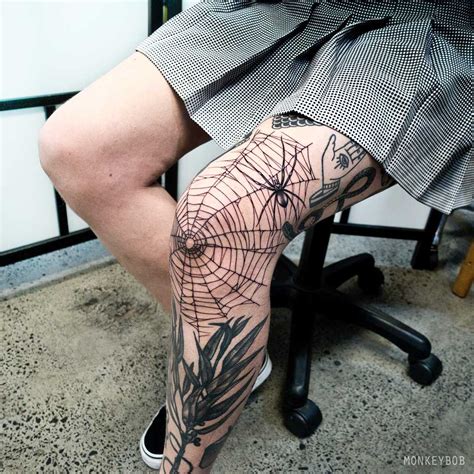 Spider web on knee tattoo - Spider Web Tattoo Elbow. Elbow Tattoos. Knee Tattoo. Dope Tattoos. Finger Tattoos. Tattoos And Piercings. Body Art Tattoos. Tattos. Geometric Tattoo. ENZzzO. 658 …